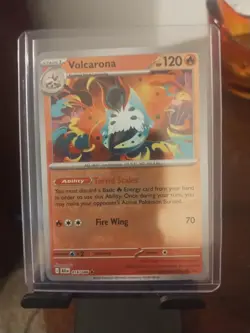 Volcarona (Master Ball Pattern) 016/086 Rare Black Bolt Pokemon Holo Near Mint - Image 2
