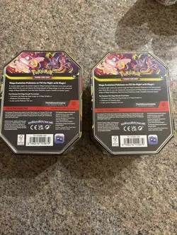 2 Pokemon TCG Mega Moonlit ex Tin Bundle Clefable & Gengar Sealed New - Image 2