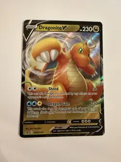 Pokemon Dragonite V 230 HP Promo Full Art Holo SWSH154 Sword & Shield Basic - Image 1