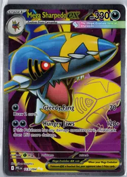 Mega Sharpedo ex 113/094 Ultra Rare Phantasmal Flames Pokemon NM/M - Image 1