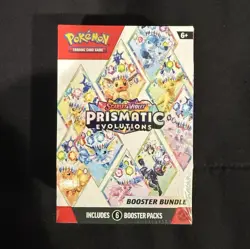 Pokemon TCG Scarlet & Violet Prismatic Evolutions 6-Pack Booster Bundle Box - Image 1