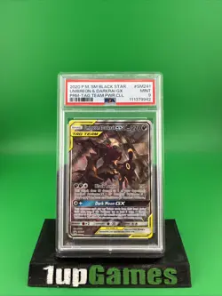 PSA 9 2020 POKEMON PROMO | TAG TEAM POWERS COLL. UMBREON & DARKRAI GX SM241 - Image 1
