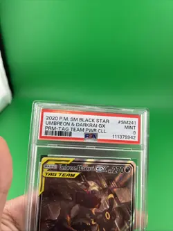 PSA 9 2020 POKEMON PROMO | TAG TEAM POWERS COLL. UMBREON & DARKRAI GX SM241 - Image 3