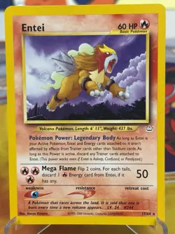 Pokemon Tcg Entei 17/64 Neo Revelation 2001 Non Holo Rare NM - Image 1