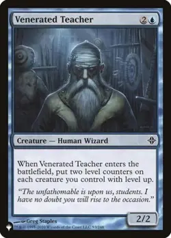 Venerated Teacher - Light Play MTG The List - Image 1