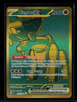 Pokemon 2024 Paldean Fates Ting-Lu EX HR #244/91 - Image 1