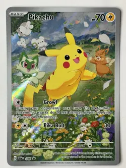 Pikachu SVP 088 Black Star Promo Scarlet & Violet Full Art Holo Pokemon TCG NM - Image 1
