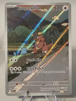 Pokemon TCG Kangaskhan 204/182 SV10 Destined Rivals Illustration Rare IR Holo NM - Image 1