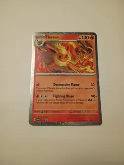 Pokemon Scarlet & Violet Black Star Promo - Flareon SVP 167 Cosmos Holo - Image 1