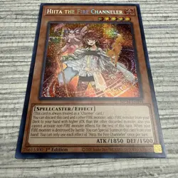 MP24-EN094 Hiita the Fire Channeler Prismatic Secret Rare 1st YuGiOh - Image 2