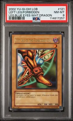2002 Left Leg of the Forbidden One LOB Ultra Rare PSA 8 - Image 1