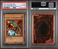 2002 Left Arm of the Forbidden One LOB Unlimited Ultra Rare PSA 8 - Image 3