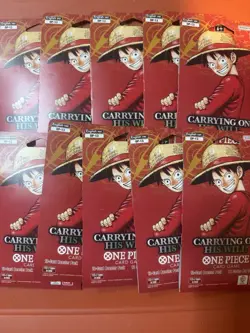 One Piece TCG OP-13 Carrying On His Will Sleeved Booster Pack Lot of 10 English - Image 1
