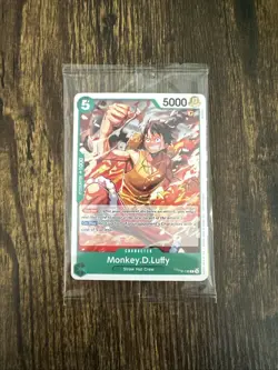Monkey D Luffy P-135 Promo Sealed With Rainbow Leader One Piece OP16 Pre-release - Image 1
