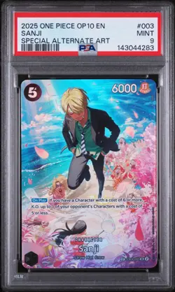 Sanji SP Alt Art - OP10 - One Piece TCG - PSA 9 English - Image 1