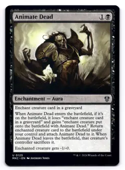 Animate Dead NM Commander: Murders at Karlov Manor 0125 MTG Regular - Image 1