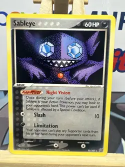 Pokemon TCG Sableye EX Deoxys 23/107 Regular Rare Near Mint Vintage Card WOTC - Image 1