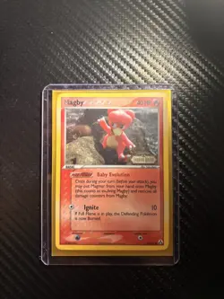 2006 Pokemon Legend Maker #50 Magby Reverse Holo NM Rare Fire Card - Image 3