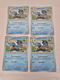 4x Frogadier 021/086 Chaos Rising Pokemon Mega Evolutions 04 Trading Card Game - Image 1