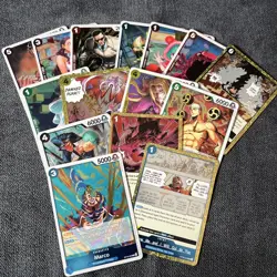One Piece TCG OP-10 Rare Holo Bundle 15x Cards Pack Fresh NM Anime Trading Card - Image 1