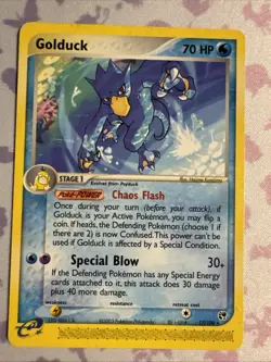 Golduck 17/100 EX Sandstorm Non-Holo Rare Pokemon Card TCG - Image 1