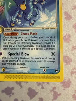 Golduck 17/100 EX Sandstorm Non-Holo Rare Pokemon Card TCG - Image 3