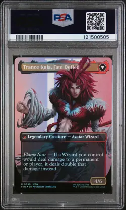 2025 MTG FINAL FANTASY KUJA, GENOME SORCERER/TRANCE KUJA, FATE DEFIED PSA 10 - Image 2
