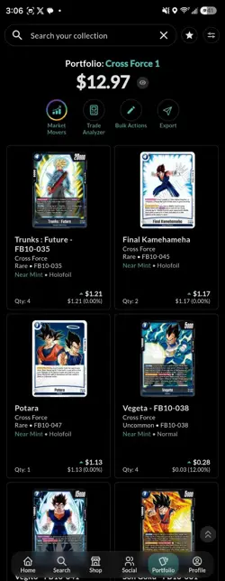 Dragon Ball Super Fusion World Cross Force FB10 Lot English Card For sebachrno - Image 1
