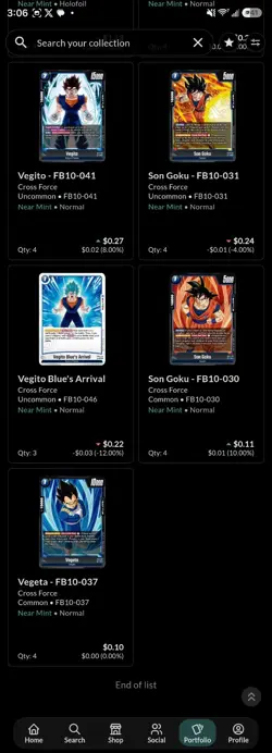 Dragon Ball Super Fusion World Cross Force FB10 Lot English Card For sebachrno - Image 2