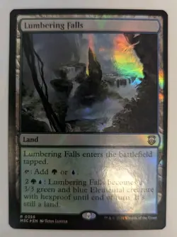 Lumbering Falls (Ripple Foil) Commander: Modern Horizons 3 Foil - MTG RARE - Image 1