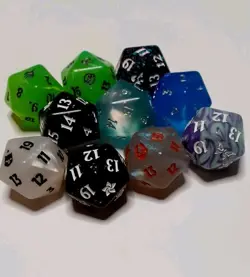 MTG Oversized D20 Spindown Bundle Dice Lot Avatar TMNT Final Fantasy Duskmourn - Image 1