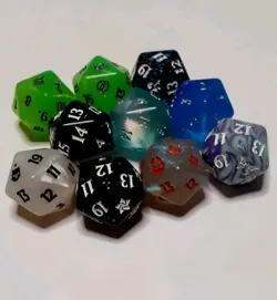 MTG Oversized D20 Spindown Bundle Dice Lot Avatar TMNT Final Fantasy Duskmourn - Image 2
