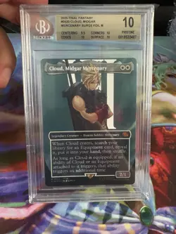 Mtg Final Fantasy Cloud Midgar Mercenary Borderless Surge BGS 10 - Image 1