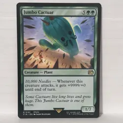 Jumbo Cactuar -Final Fantasy -FIN NM MTG Regular 191 Rare Creature - Image 1