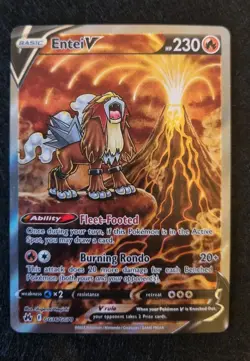 Pokemon TCG Entei v Crown Zenith: Galarian Gallery GG36/GG70 Holo Ultra Rare - Image 1