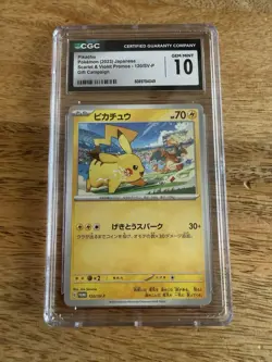 Pokemon TCG CGC 10 2023 Japanese SV-P Promo Pikachu 120/SV-P Holo - Image 1