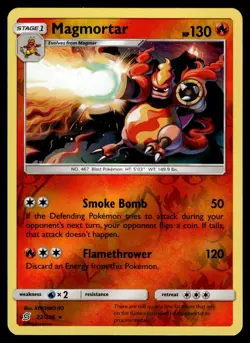 Magmortar Reverse Holo 22/236 Rare SM - Unified Minds Pokemon - Image 1