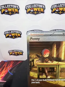 Pokemon TCG Penny 252/198 Special Illustration Rare S&V Base NM English - Image 2