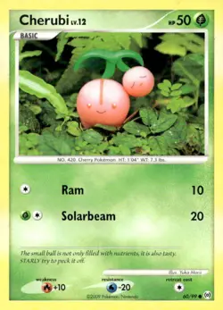 Cherubi 60/99 Common Arceus Pokemon Lightly Played - Image 1