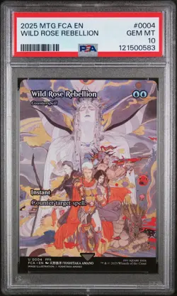 2025 MTG FINAL FANTASY: THROUGH THE AGES #0004 WILD ROSE REBELLION PSA 10 - Image 1