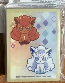 Pokemon TCG PokemonCenter Exclusive Vulpix/Aloan Vulpix Card Sleeves(65ct) - Image 1