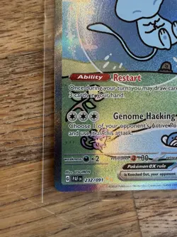 Bubble Mew ex 232/091 Paldean Fates SIR Full Art Holo - Image 4