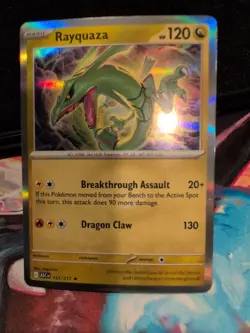 Pokemon TCG - Ascended Heroes (Reverse Holo) - Rayquaza - 153/217 NM Fresh Pull - Image 2