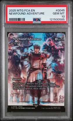 2025 MTG FINAL FANTASY: THROUGH THE AGES #0045 NEWFOUND ADVENTURE PSA 10 - Image 1