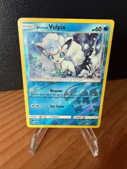 Alolan Vulpix Reverse Holo SM - Guardians Rising 21/145 HP Pokemon TCG - Image 1