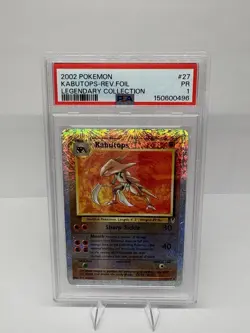 2002 Pokemon Kabutops Reverse Foil 27/110 Legendary Collection PSA 1 - Image 1