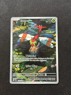 Yanma - Pokemon - Illustration Rare - 183/182 - SV10: Destined Rivals - NM - Image 1