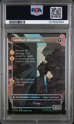 2025 MTG FINAL FANTASY #0357 CRYSTAL FRAGMENTS/SUMMON: ALEXANDER PSA 10 - Image 2