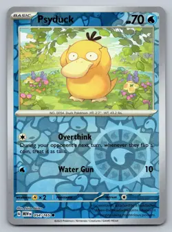 Psyduck 054/165 Common 151 Pokemon Reverse Holo Near Mint - Image 1