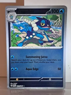 Pokemon Frogadier 021/086 Reverse Holo Common NM Chaos Rising - Image 1